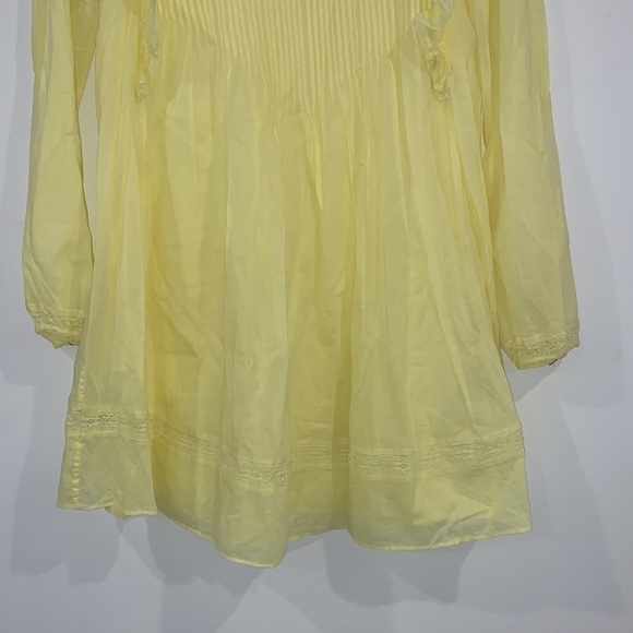 ARITZIA Wilfred Yellow La Boheme Elia Mini Babydoll Tunic Ruffle Dress Size XXS - Picture 8 of 17